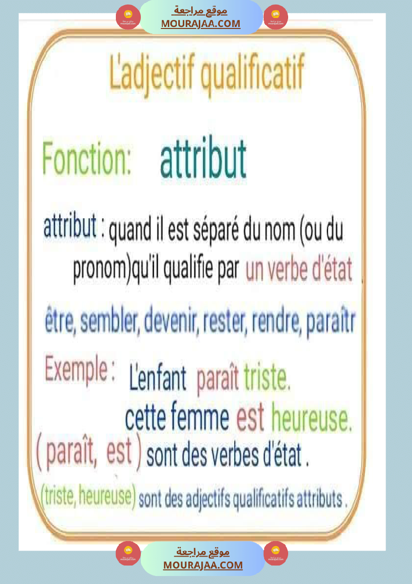 adjectif qualificatif fiches et exercices