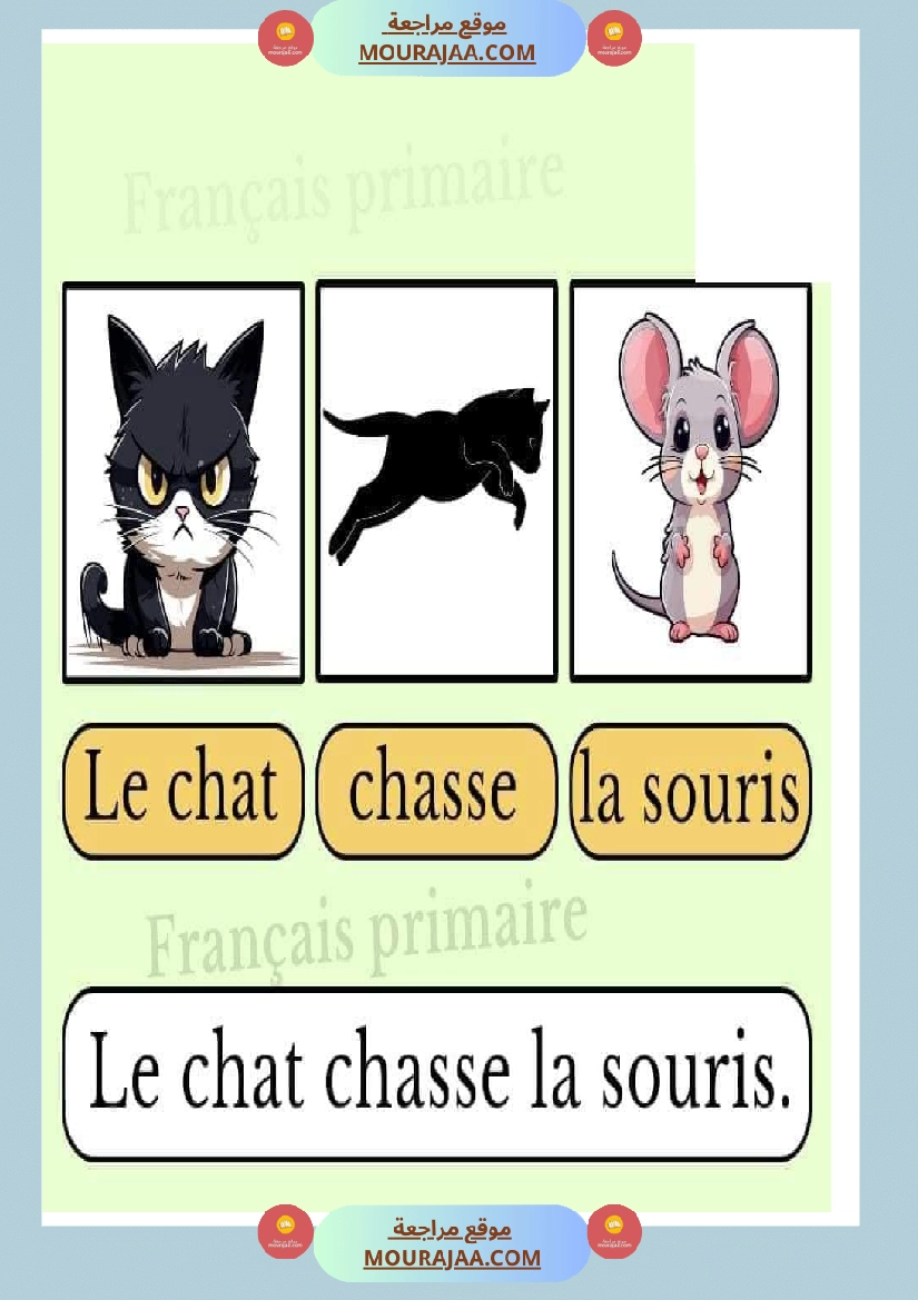 affichage construire une phrase image classe cp صفحة 7