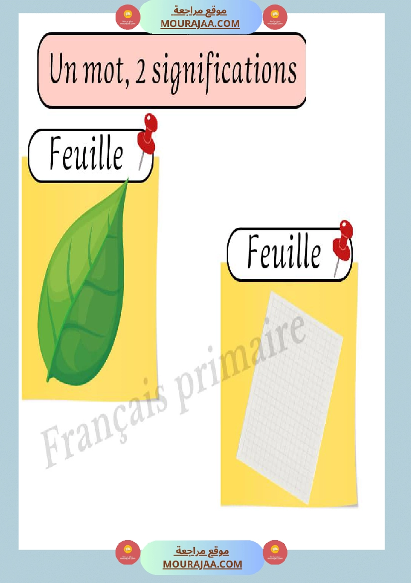 affichage un mot de deux significations صفحة 2