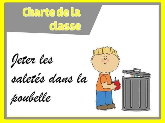 affiche charte de la classe صفحة 6
