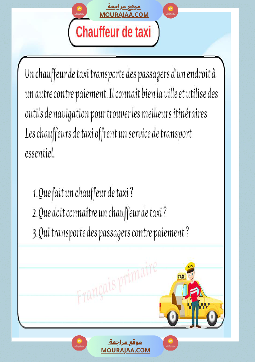 exercice sur des textes des metiers