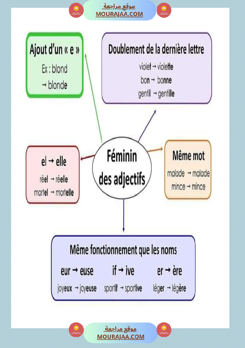 feminin des noms feminin des adjectifs