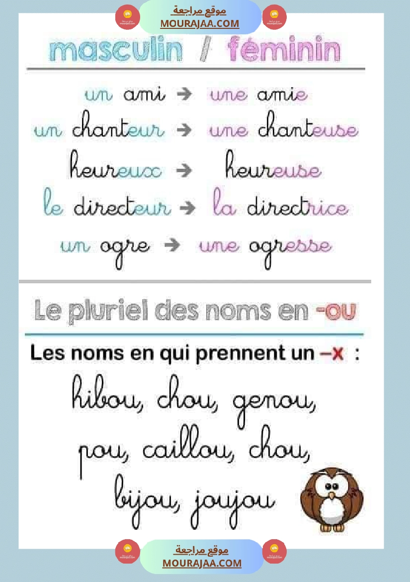 fiche grammaire la phrase la ponctuation le nom صفحة 3