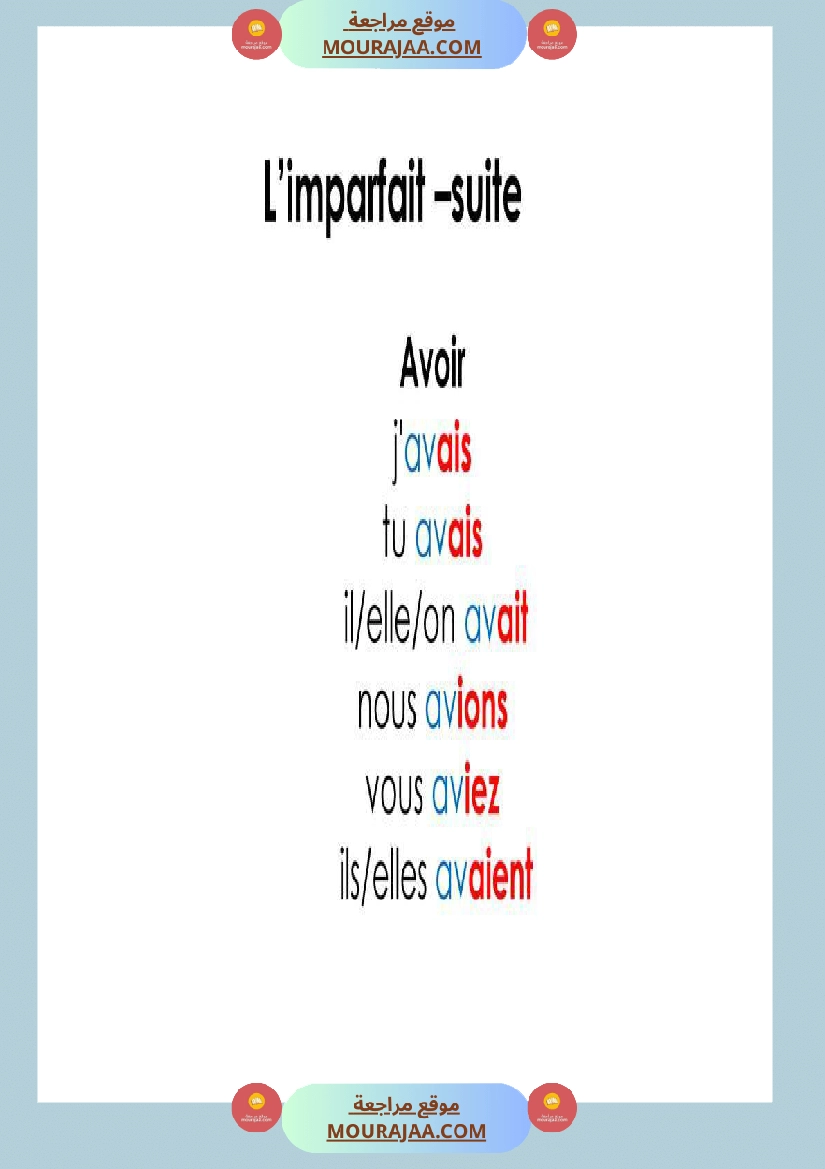 l imparfait de l indicatif صفحة 7