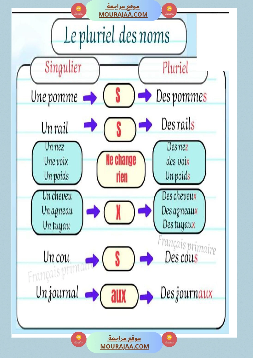 le pluriel des noms