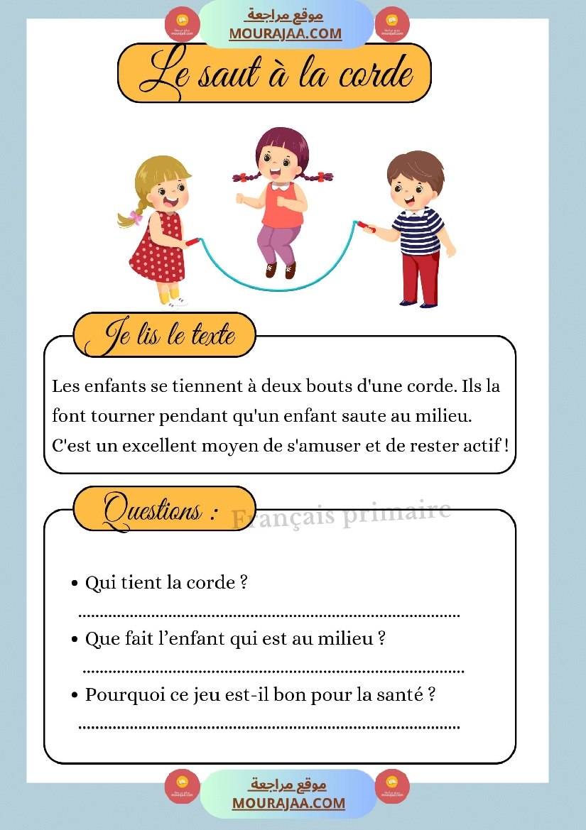 lecture comprehension textes courts classe ce صفحة 4
