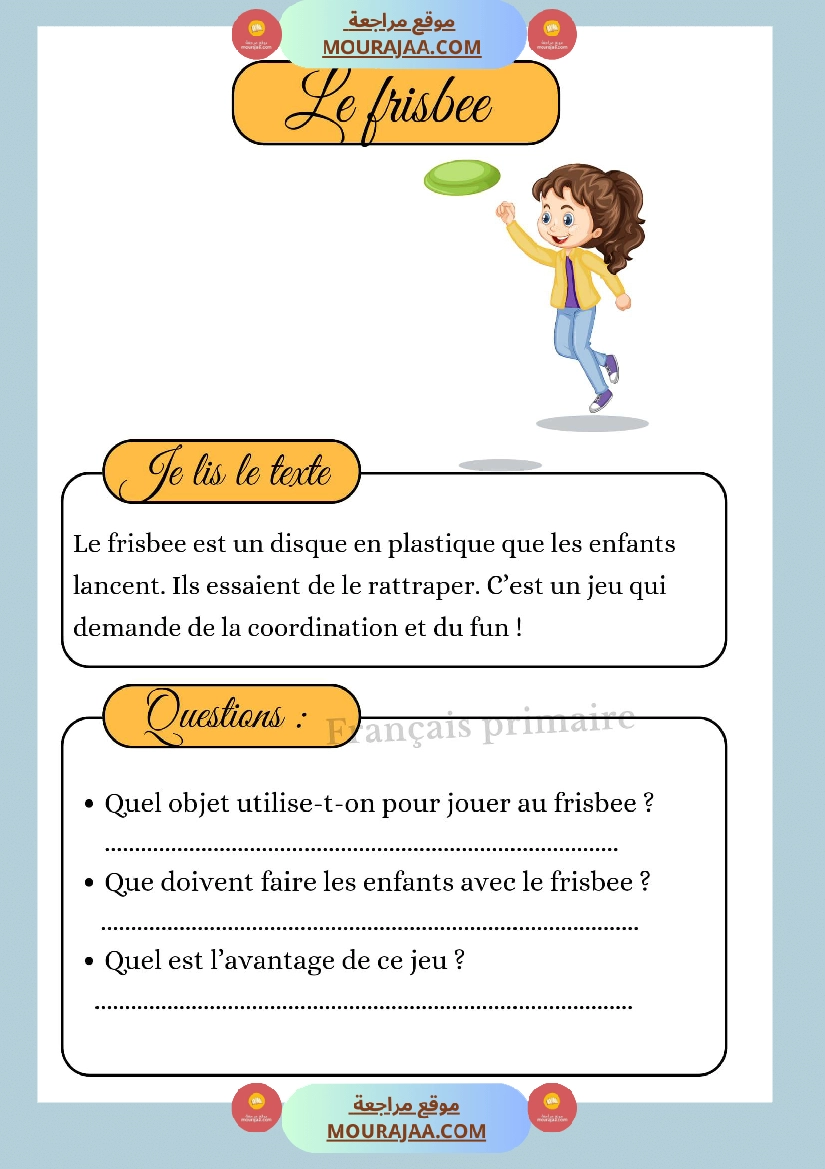 lecture comprehension textes courts classe ce صفحة 6