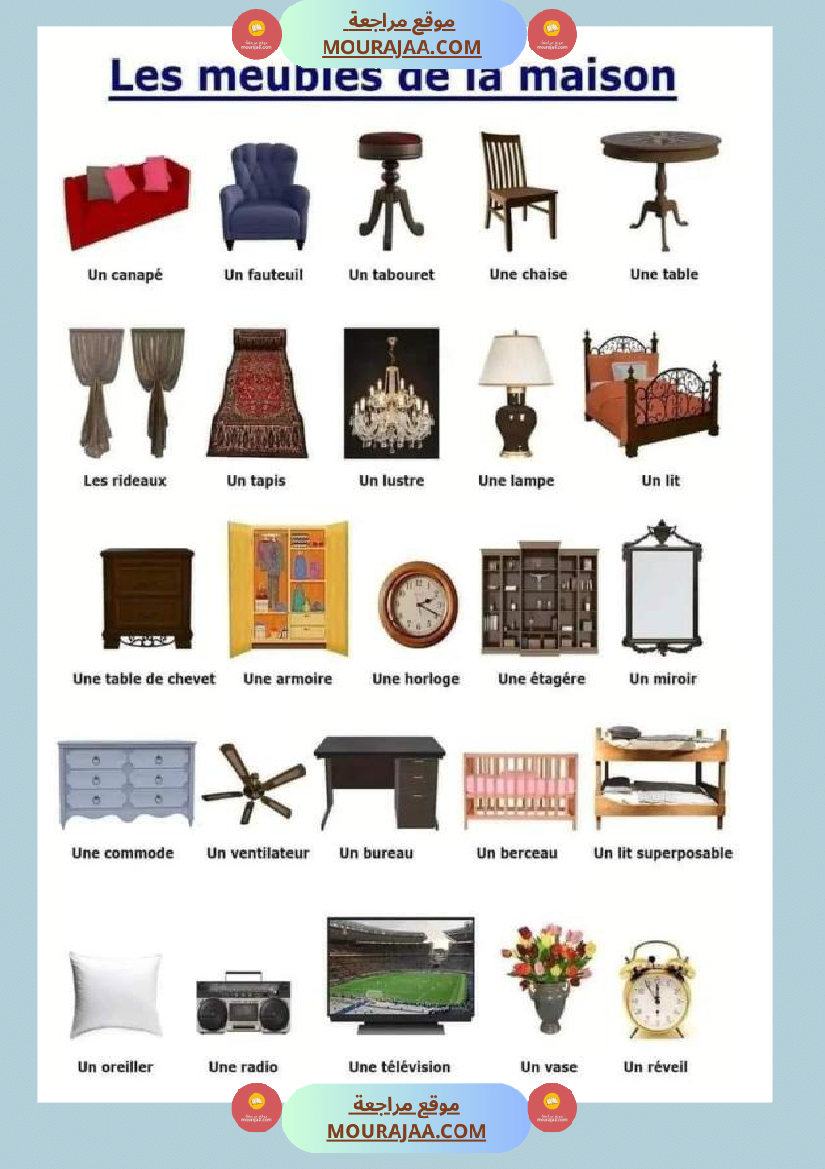 les meubles de la maison