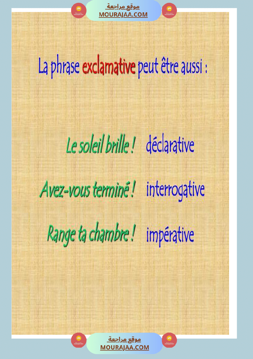 les types de phrases