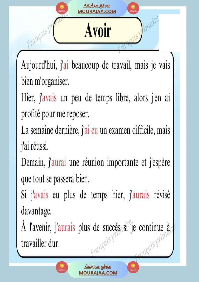 les verbes dans un texte