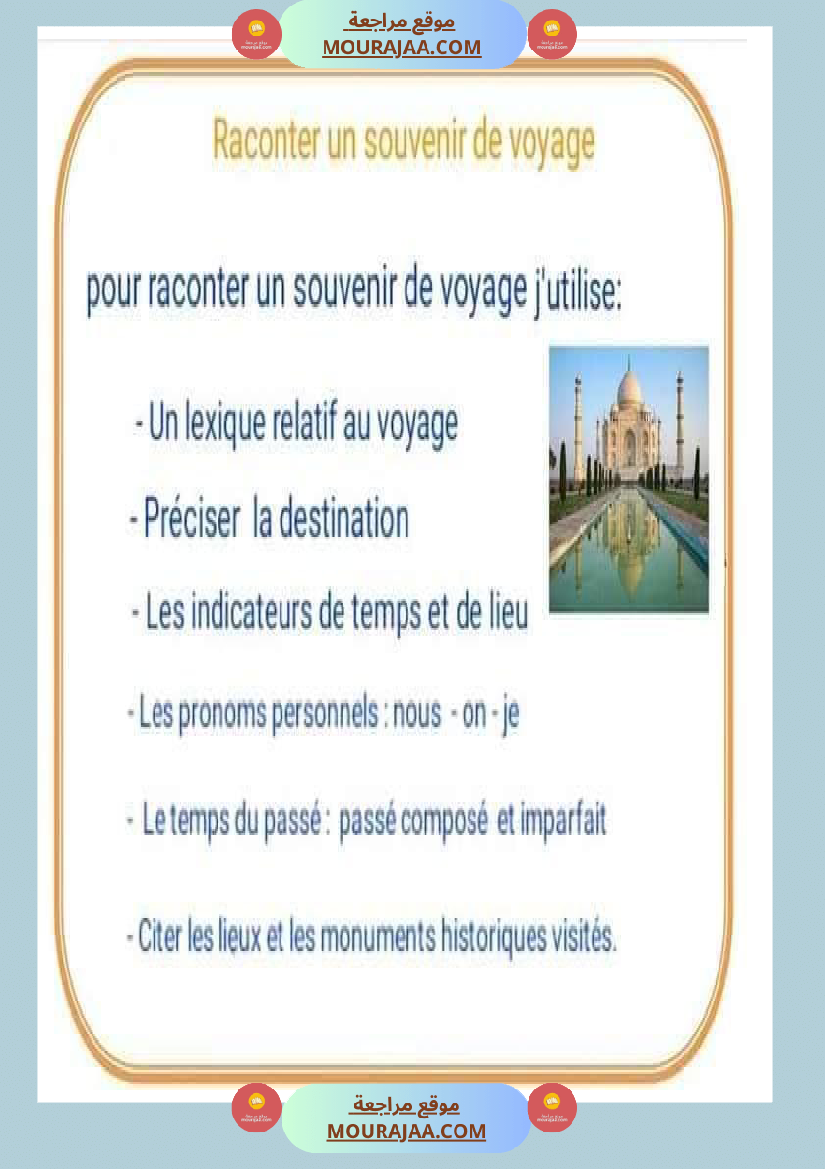 lexique relatif au voyage