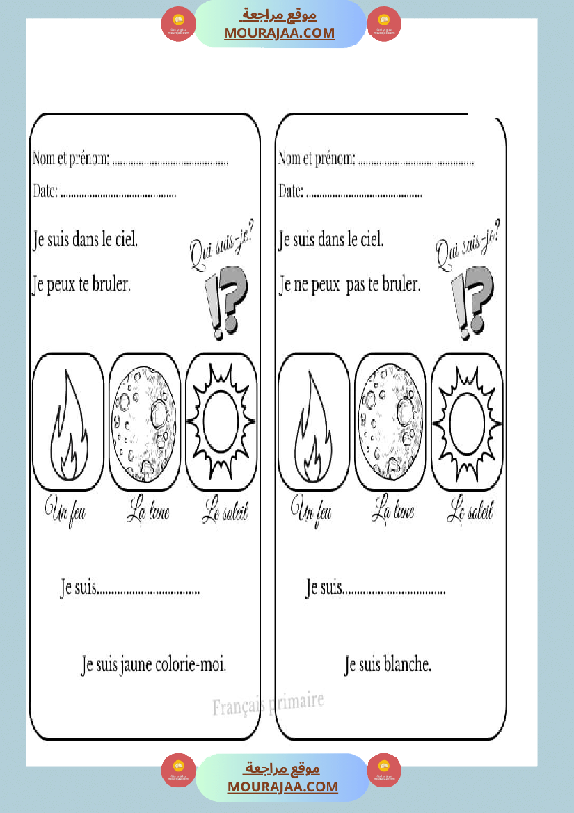 repondre avec coloriage
