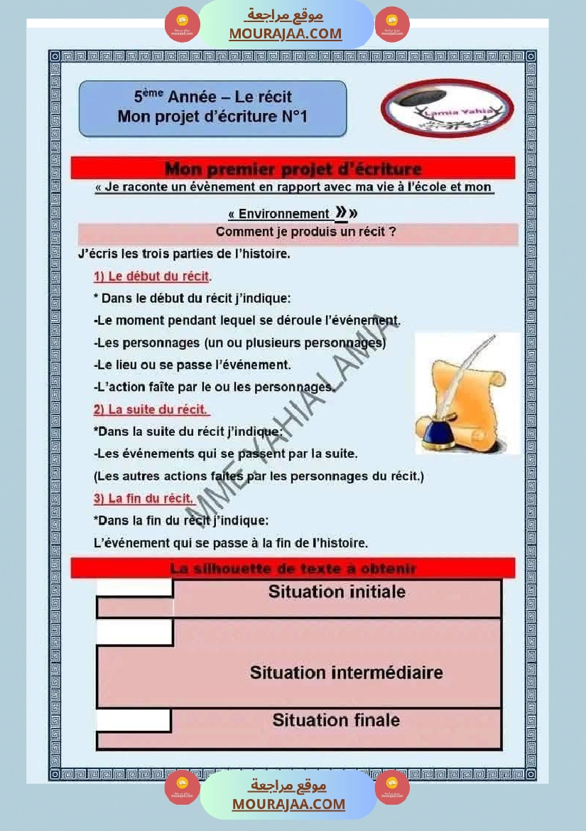 5eme annee module 1 lecture comprehension langue production ecrite صفحة 5