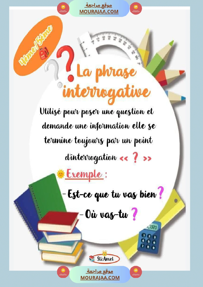 5eme annee les types de phrases صفحة 2