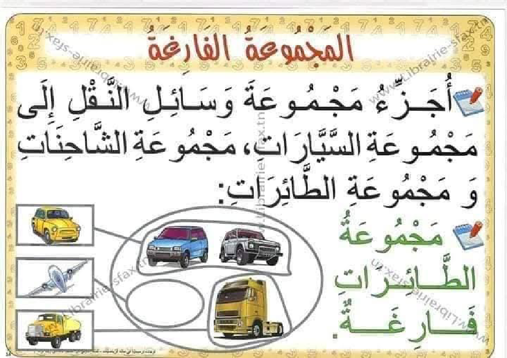 السنة اولى لوحات ترسخية في مادة الرياضيات لتلاميذ السنة الأولى لكامل السنة