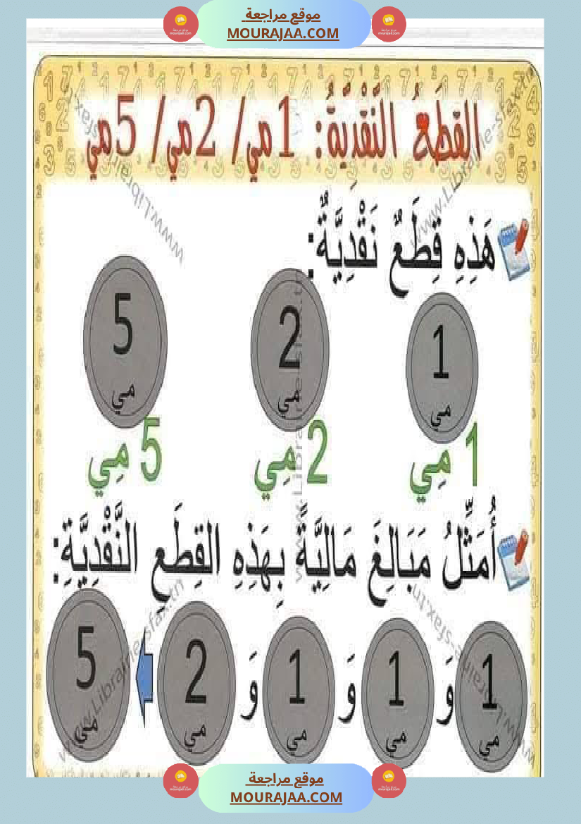 السنة اولى لوحات ترسخية في مادة الرياضيات لتلاميذ السنة الأولى لكامل السنة