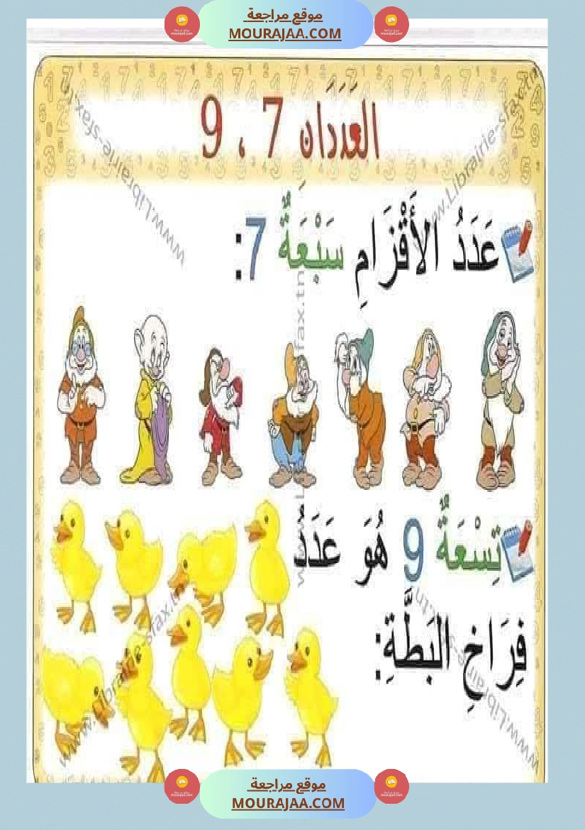 السنة اولى لوحات ترسخية في مادة الرياضيات لتلاميذ السنة الأولى لكامل السنة صفحة 17