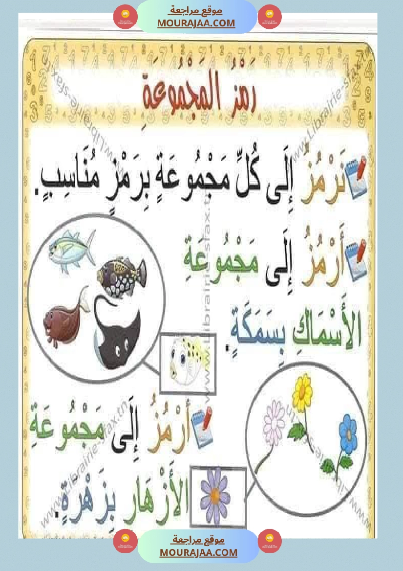السنة اولى لوحات ترسخية في مادة الرياضيات لتلاميذ السنة الأولى لكامل السنة صفحة 5