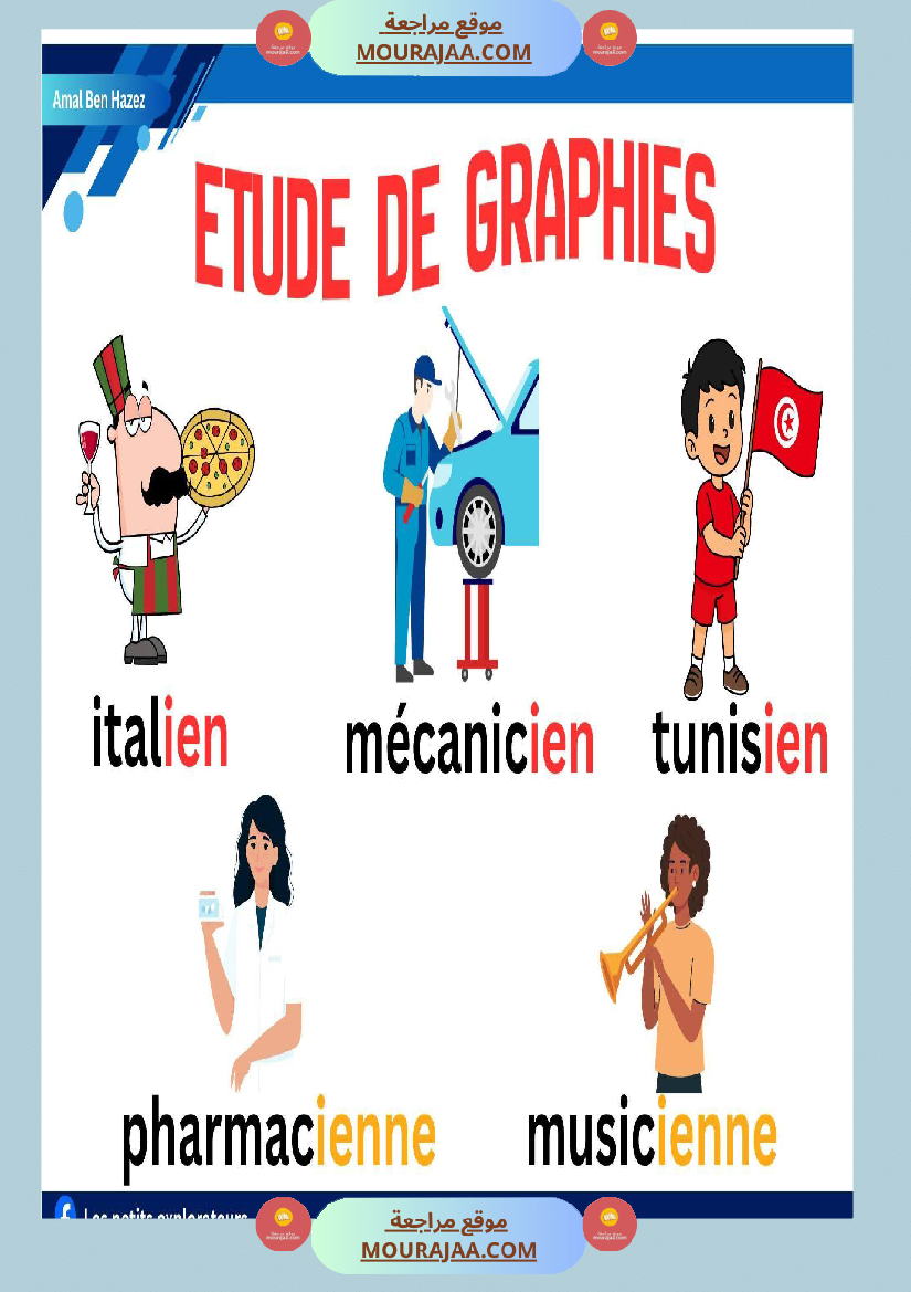 4eme annee etude de graphies