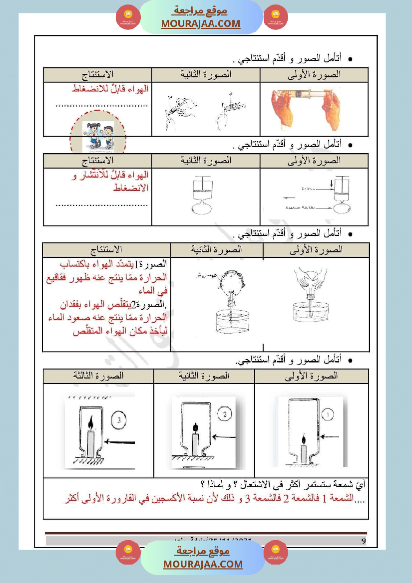 إيقاظ علمي مع الاصلاح للسنة السادسة