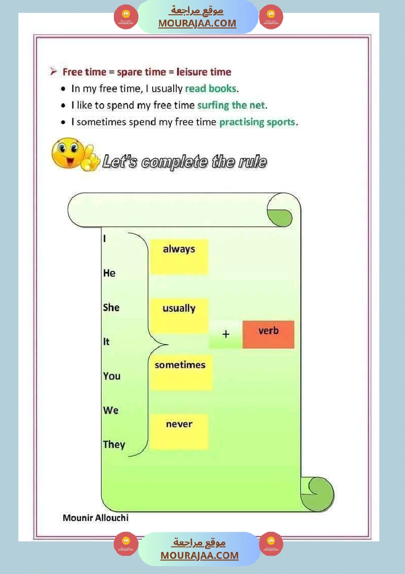 6eme annee anglais 1er trimestre صفحة 14