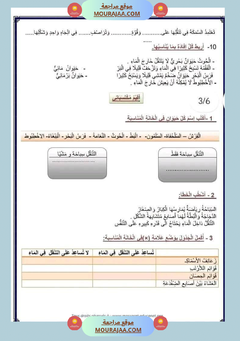 إيقاظ علمي محور التنقل مع تقييم للسنة الثالثة