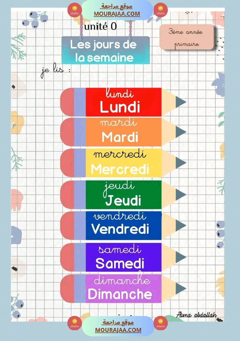 السنة الثالثة الوحدة الصفر فرنسية صفحة 7