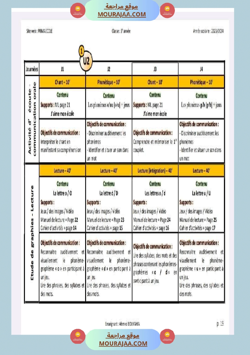 unite 2 3eme annee صفحة 3
