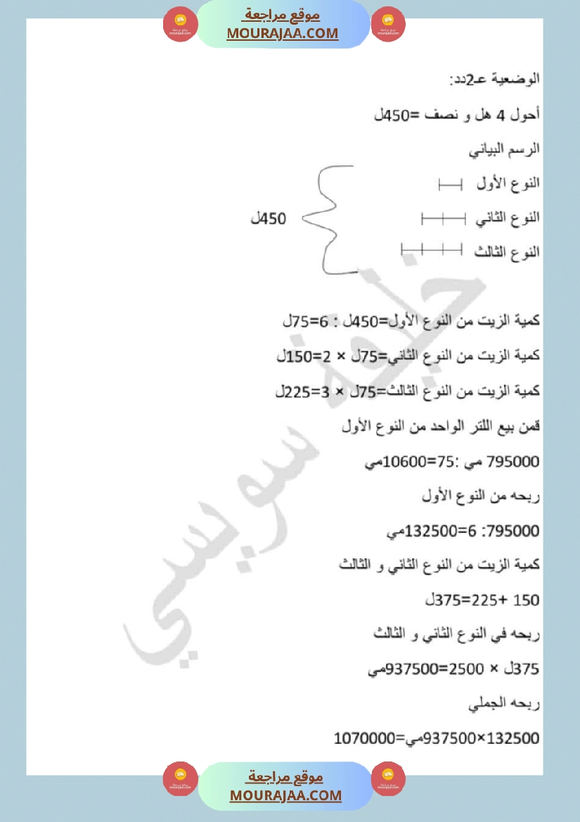 آخر تقييمات الوحدة الأولى رياضيات سنة خامسة صفحة 4