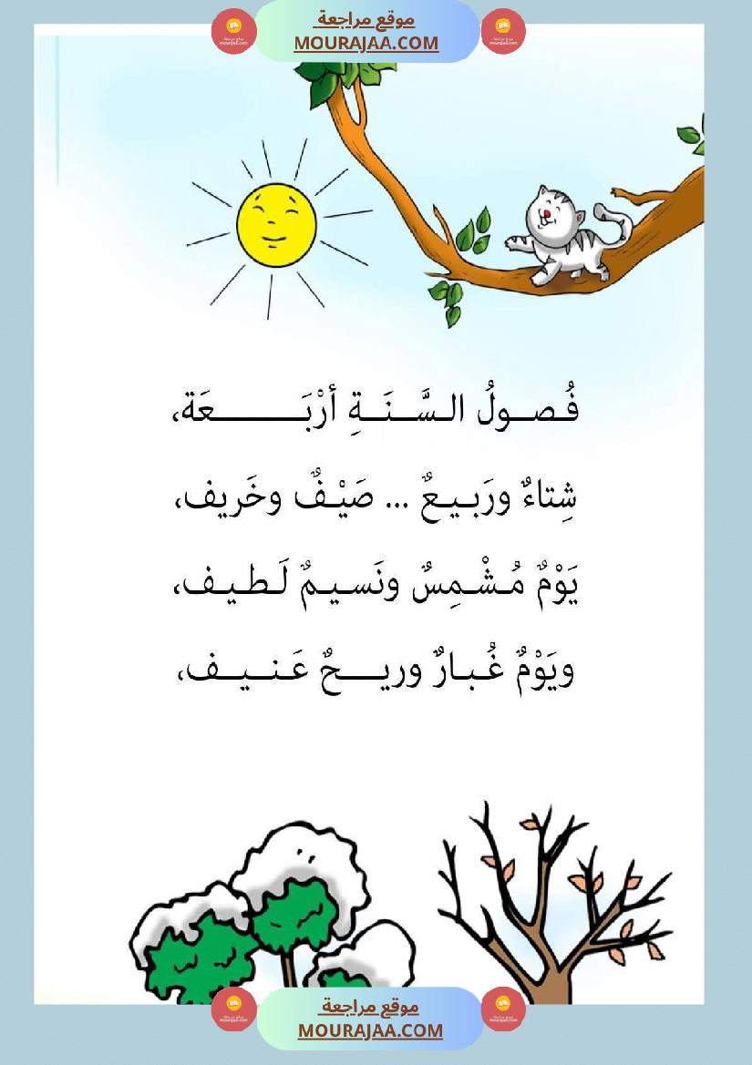 قصة أنا و الفصول الاربعة سنة 1