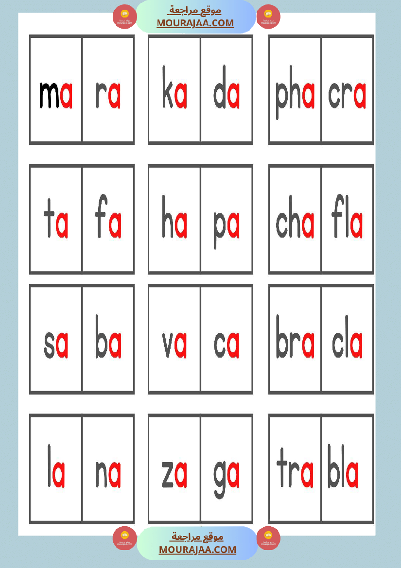 fiche de syllabes merci au concepteur 4eme