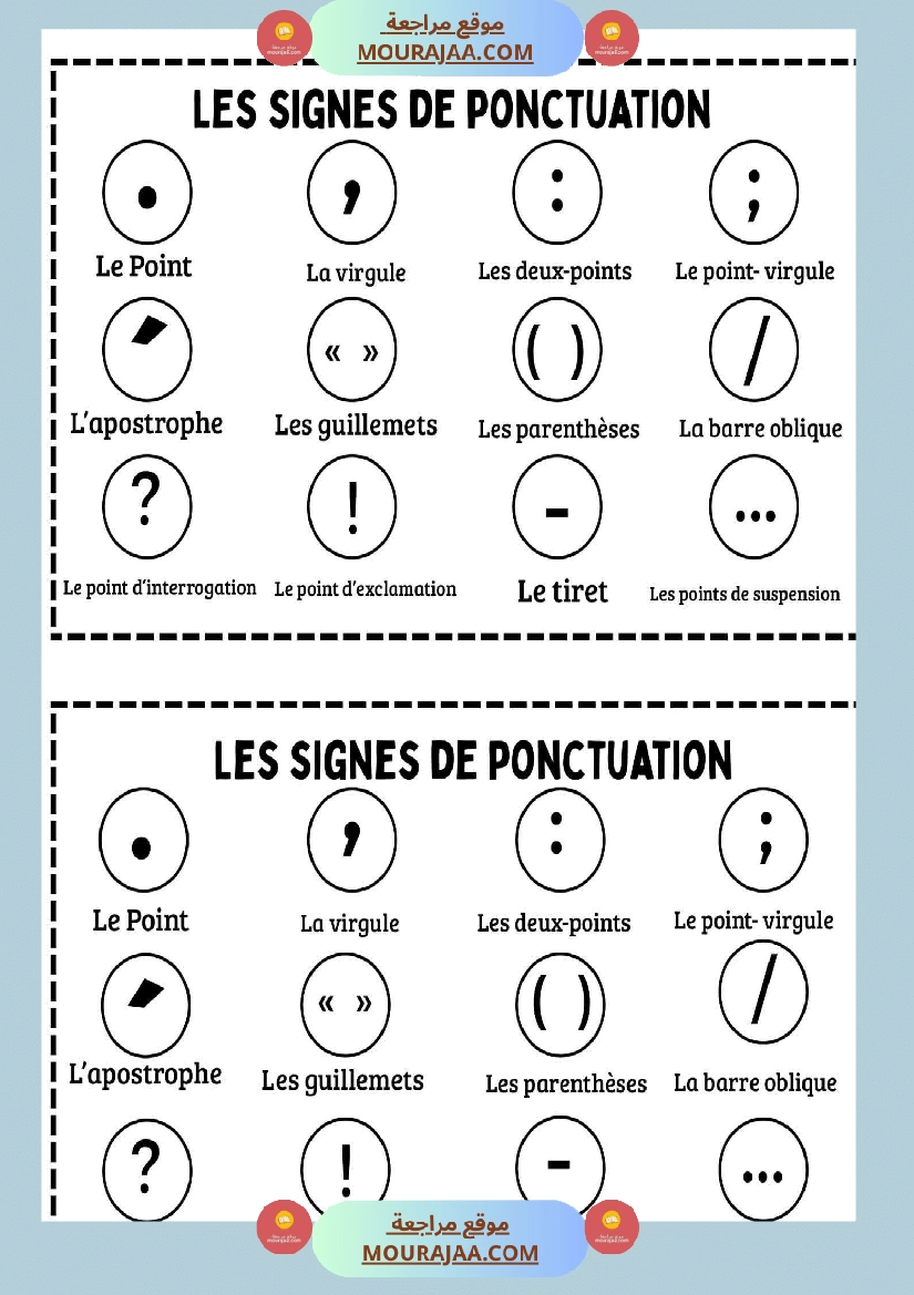 les signes de ponctuation 4eme