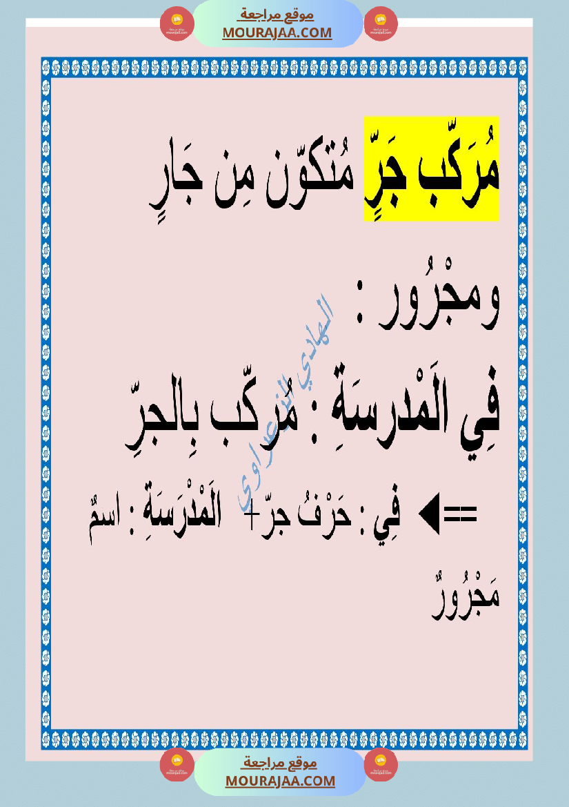 معلقات قواعد لغة للسنة السادسة 1