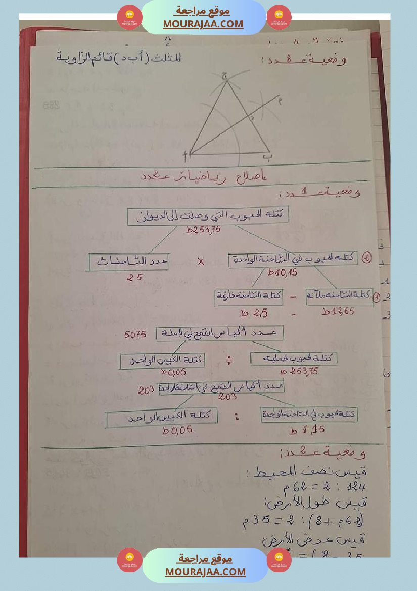 سلسلة تمارين في الرياضيات سنة سادسة