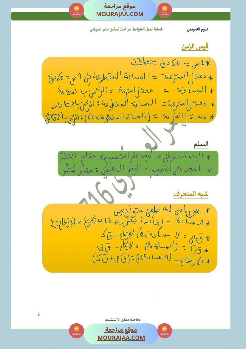 كراس الرياضيات سنة 6 بالاصلاح