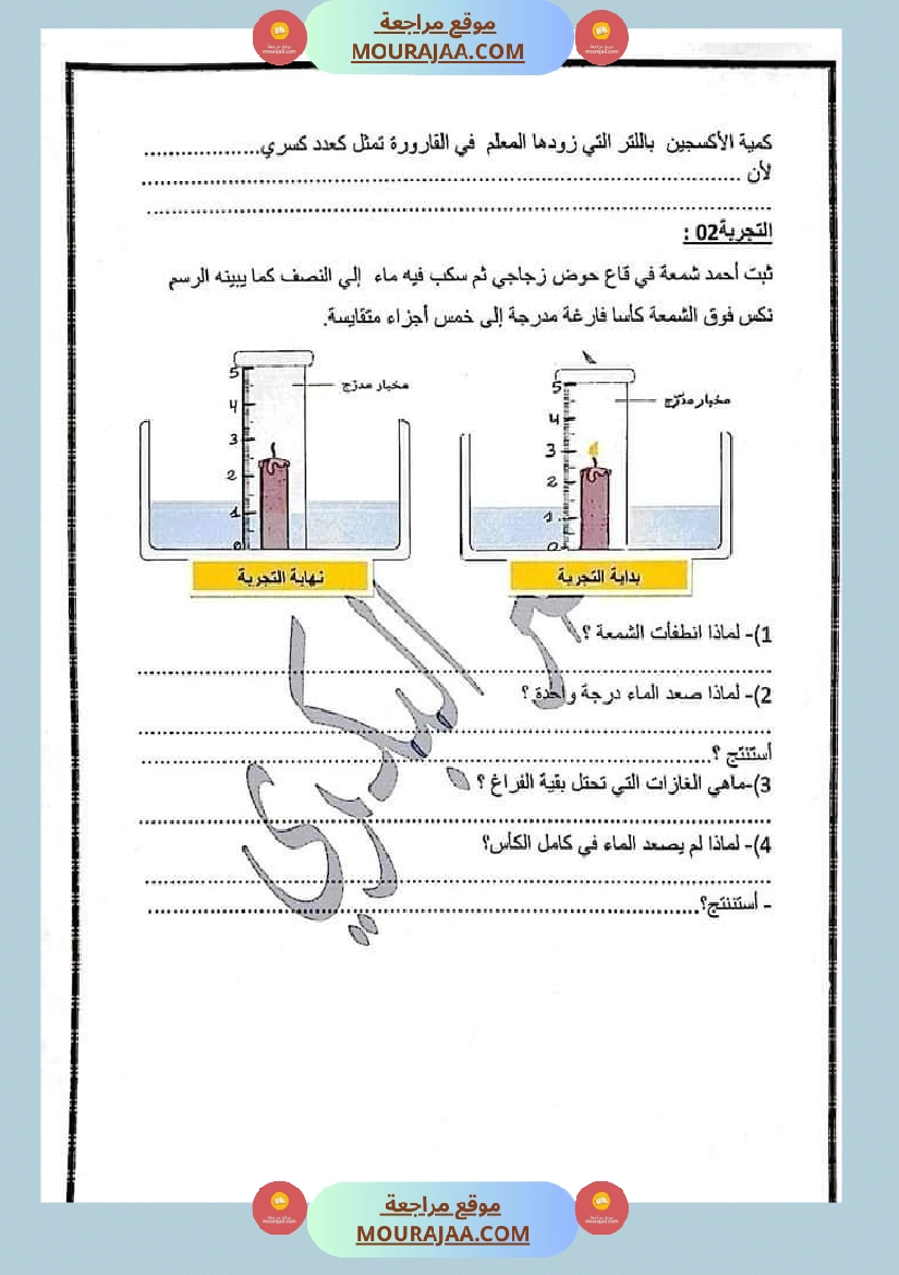 سلسلة تمارين في الإيقاظ العلمي سنة 6 صفحة 2