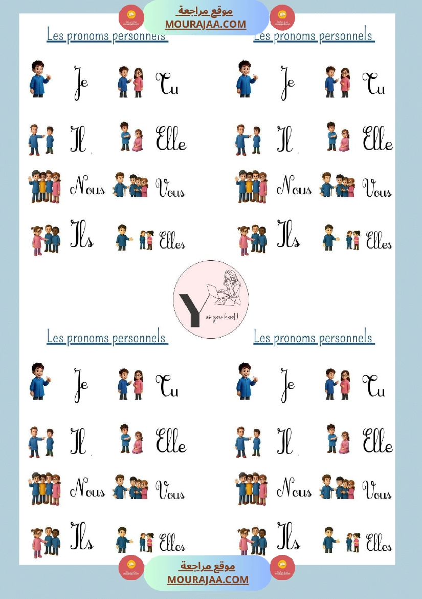 les pronoms personnels 1 3eme