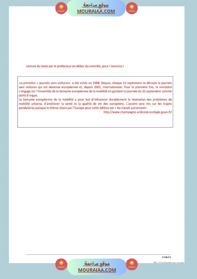 niveau 3 theme l environnement