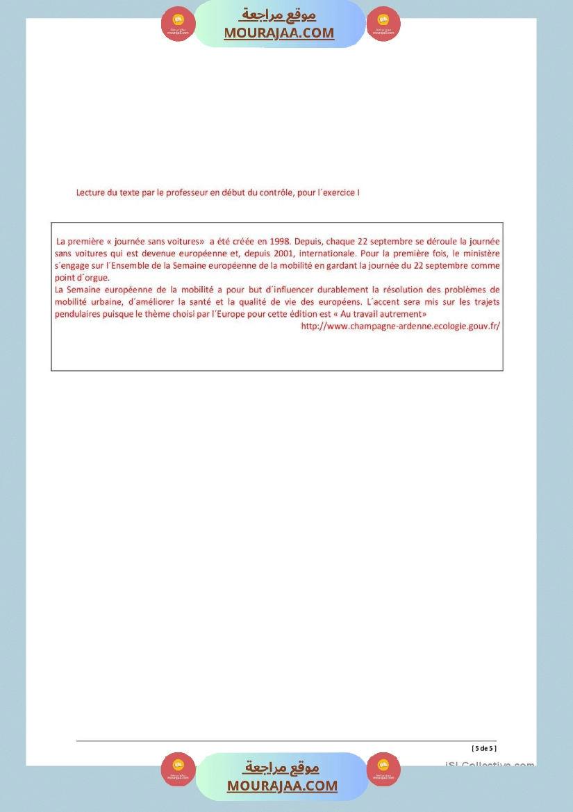 niveau 3 theme l environnement