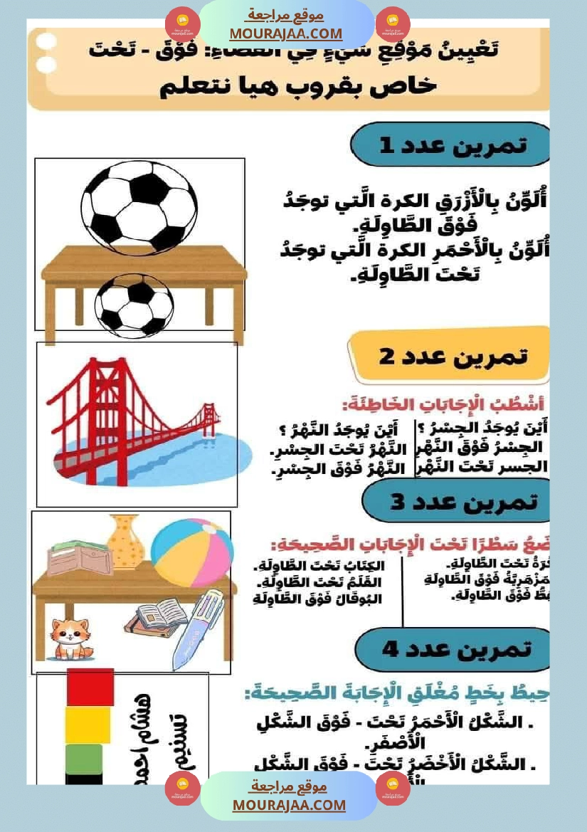 السنة الاولى رياضيات وايقاظ رياضيات تنظيم الفضاء أنواع الخطوط المجموعات ايقاظ الحواس علم صفحة 13