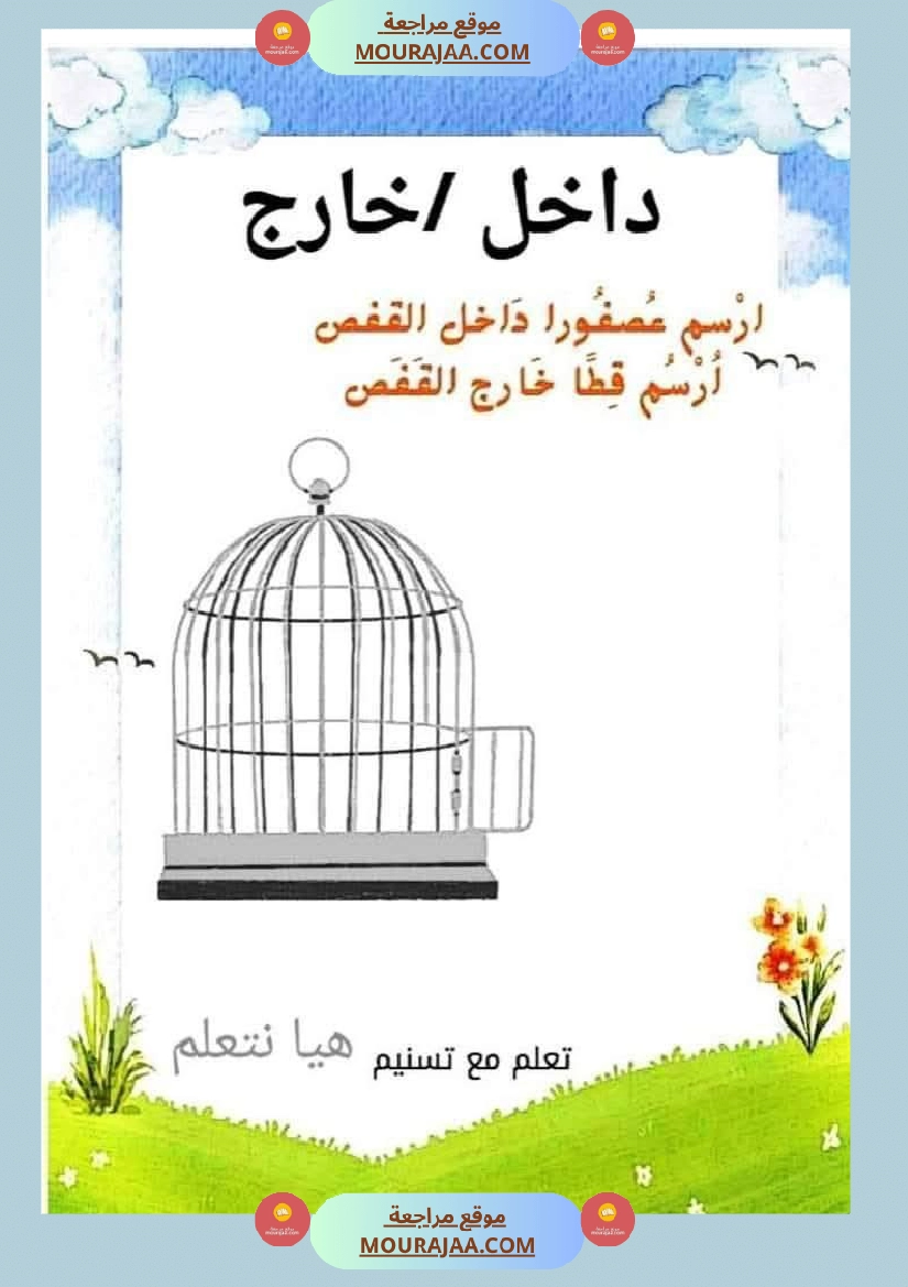 السنة الاولى رياضيات وايقاظ رياضيات تنظيم الفضاء أنواع الخطوط المجموعات ايقاظ الحواس علم صفحة 23