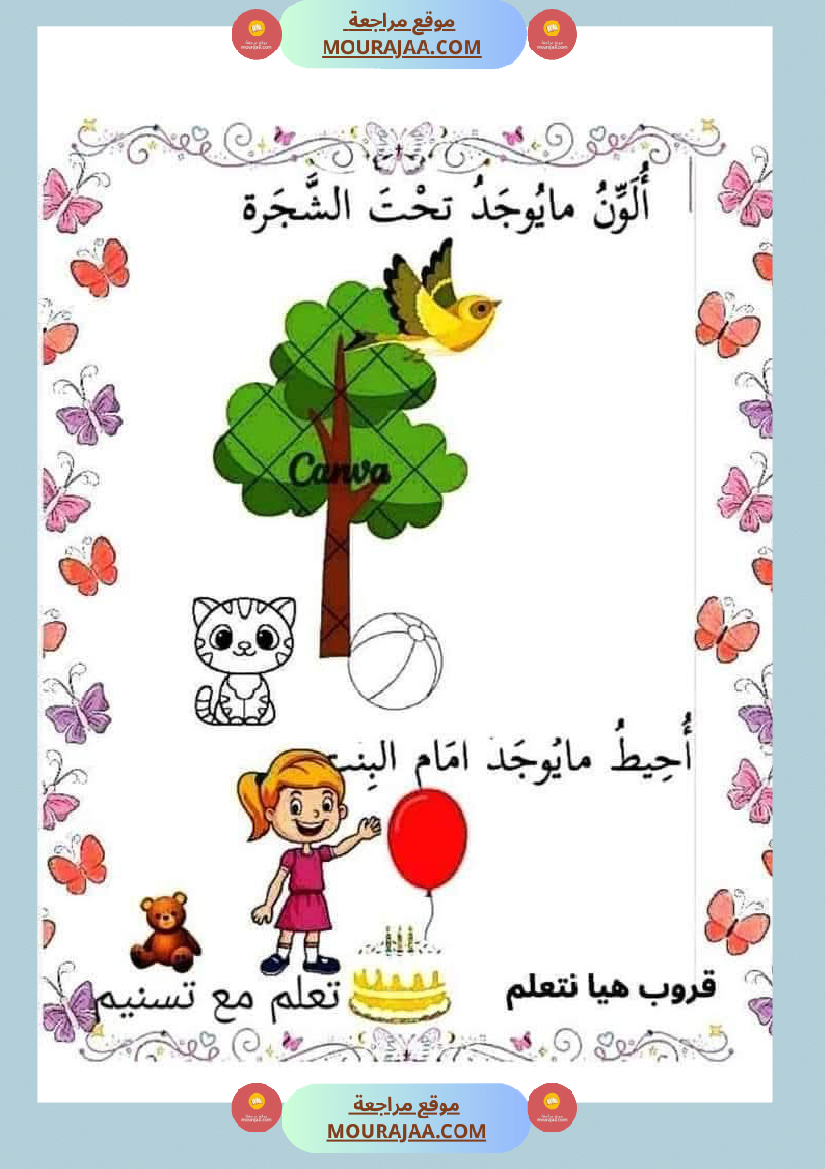 السنة الاولى رياضيات وايقاظ رياضيات تنظيم الفضاء أنواع الخطوط المجموعات ايقاظ الحواس علم