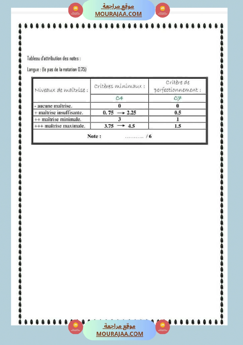 اختبارات فرنسية للسنة الخامسة صفحة 25