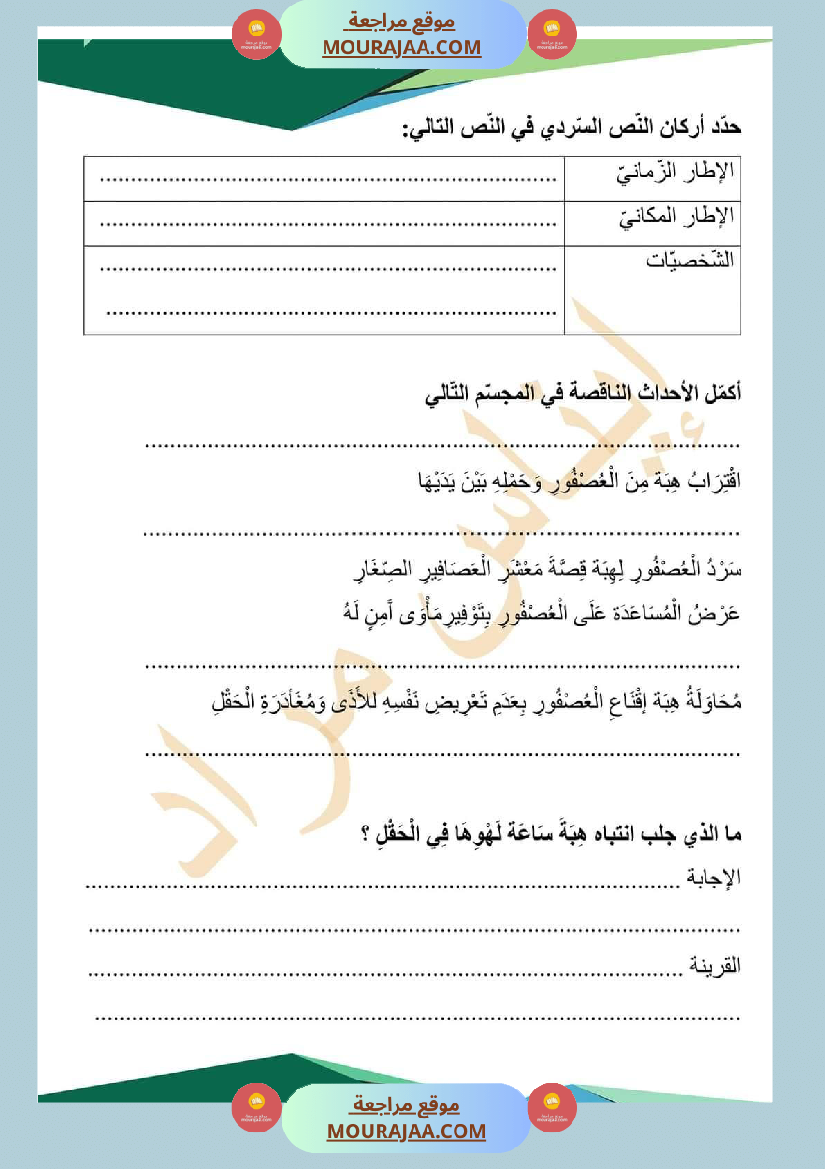 تلاميذ السنة الرابعة نص ثري من حيث المعجم اللغوي المعتمد عميق في معانيه