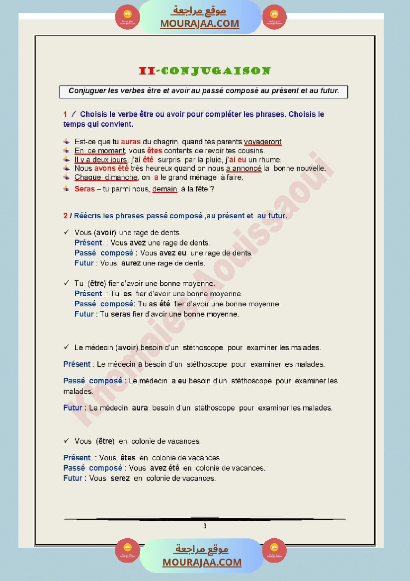 langue module4 6eme annee exercices de consolidation corriges
