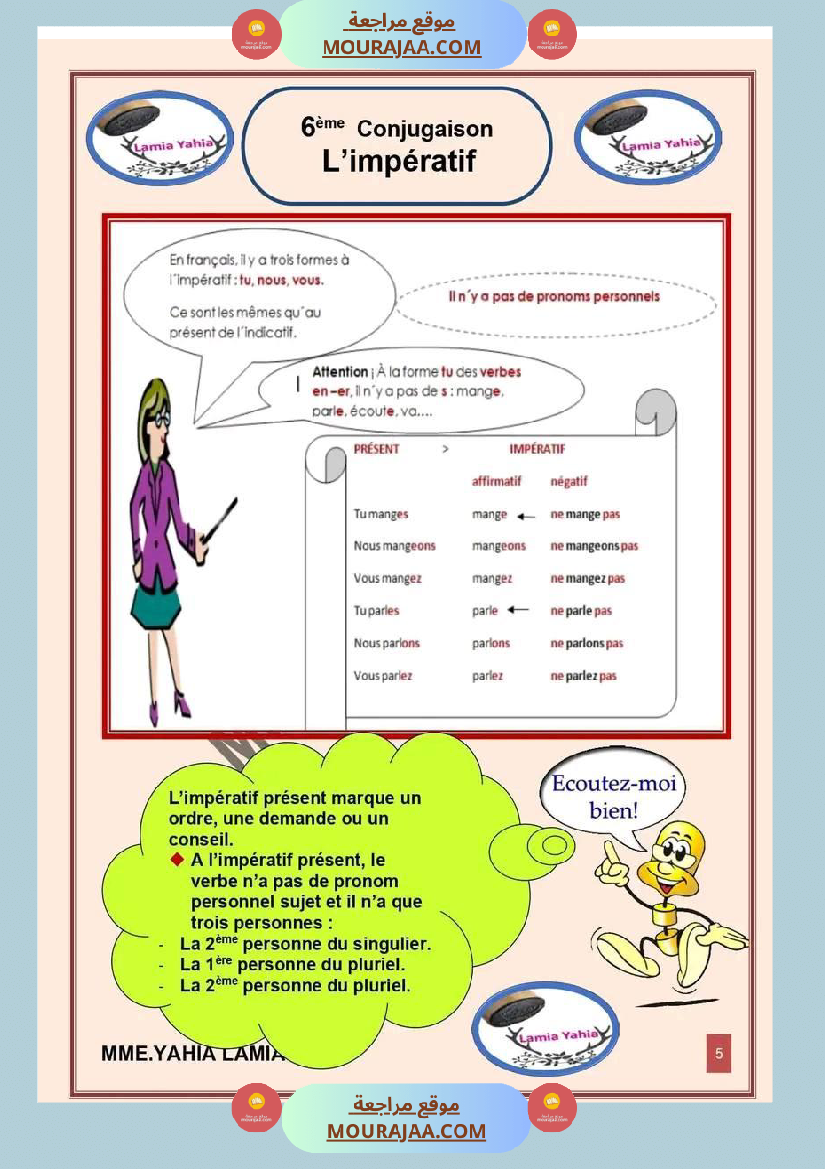 6 eme annee module 2 conjugaison grammaire orthographe exercices corriges