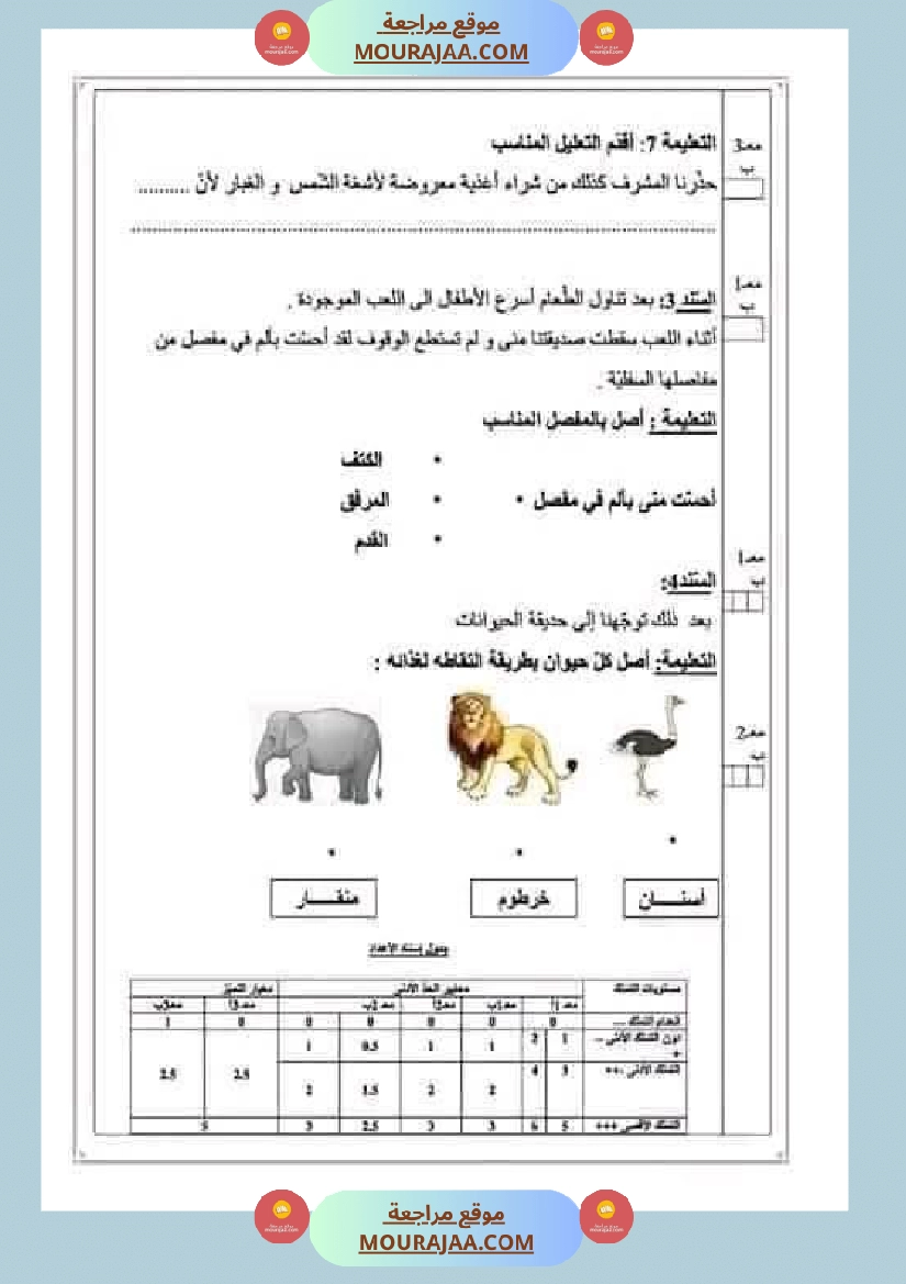 اختبارات مجمعة في الايقاظ العلمي لأبطال السنة الثانية صفحة 26