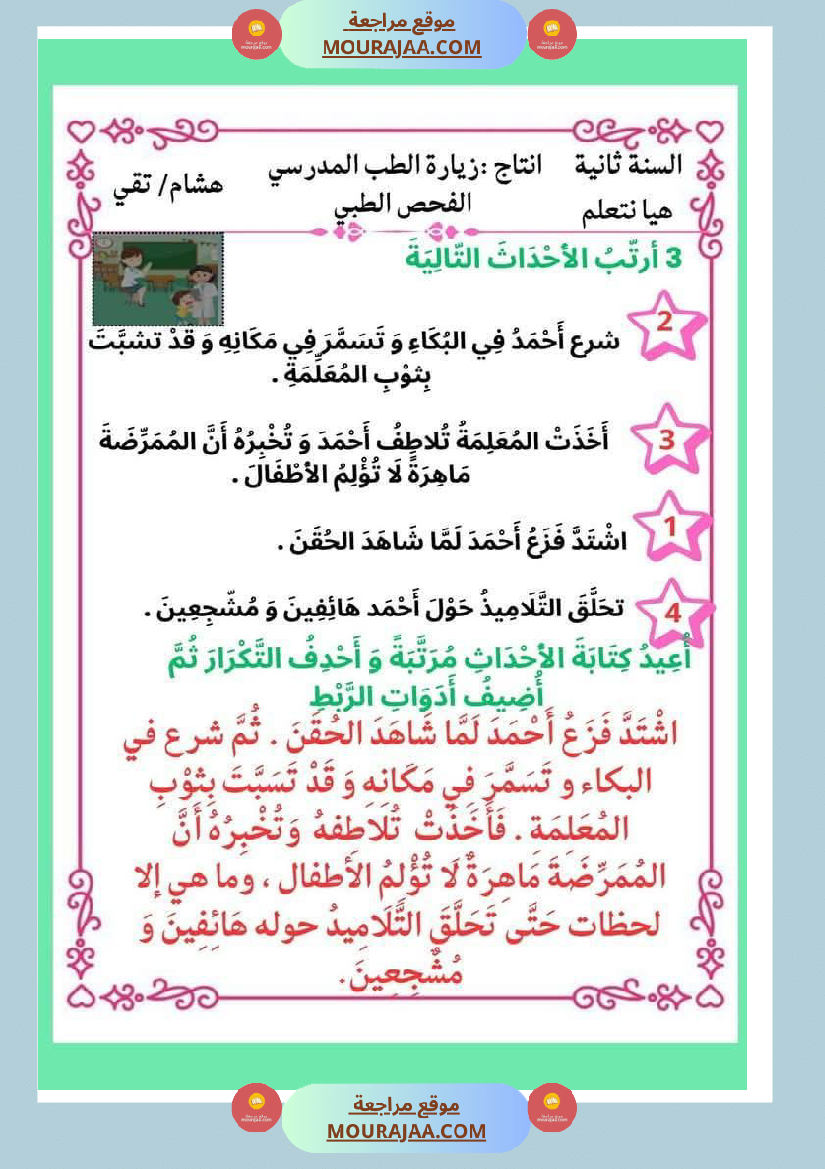 انتاجات مجمعة حول الحاسوب ومواضيع أخرى لأبطال السنة الثانية