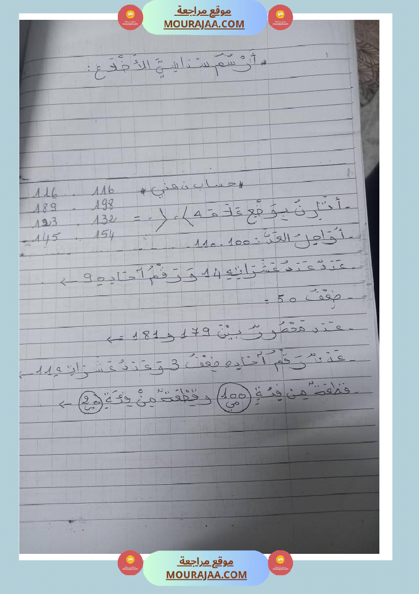 اختبارات في مواد مختلفة لأبطال السنة الثانية