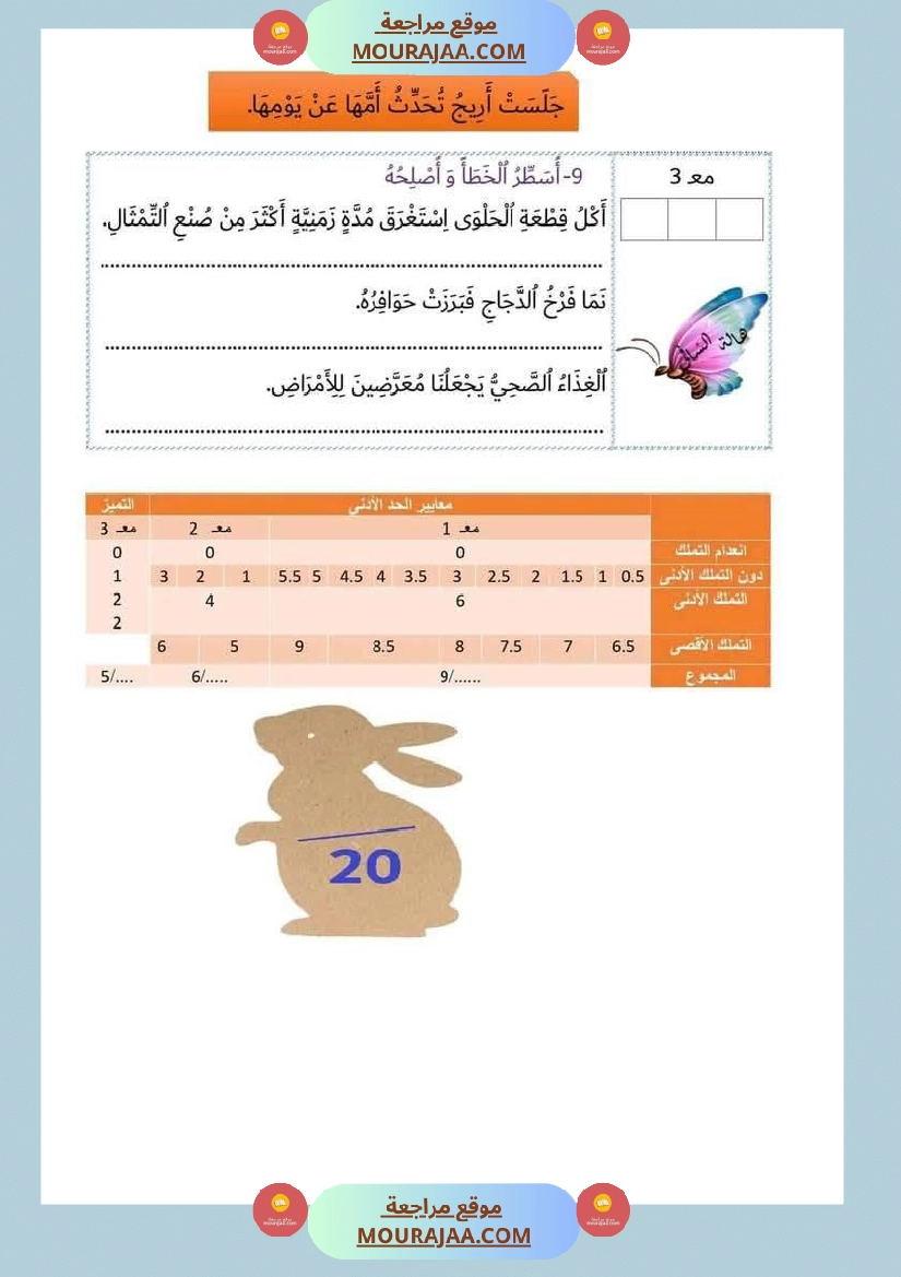 إختبارات للسنة اولى ثلاثي الثاني كل المواد صفحة 23